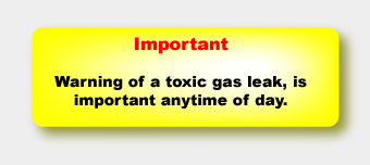 Warning of a Toxic Gas Leak is Important