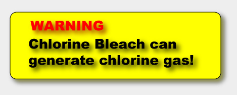 Chlorine bleach can cause chlorine gas