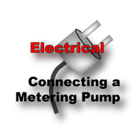 Connecting a Metering Pump