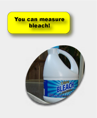 You can measure bleach with your chlorine analyzer.